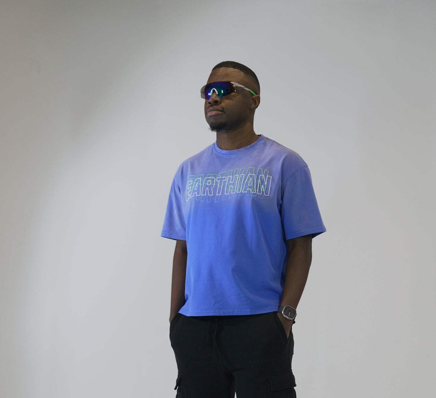 Blue Trinity Relaxed Fit Tee